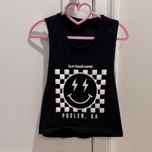 Burn Boot Camp Kids Black Graphic Tank Top